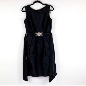 Black Cocktail Dress with Pearls